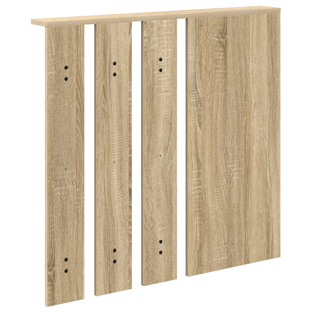Produktbild för Väggmonterad Klädhängare med hylla Sonoma ek 84 x 10 x 80 cm