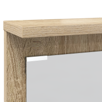 Produktbild för Väggmonterad Klädhängare med hylla Sonoma ek 84 x 10 x 80 cm