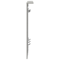 Produktbild för Väggmonterad Klädhängare med hylla Betonggrå 84 x 10 x 80 cm