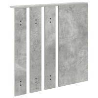 Produktbild för Väggmonterad Klädhängare med hylla Betonggrå 84 x 10 x 80 cm
