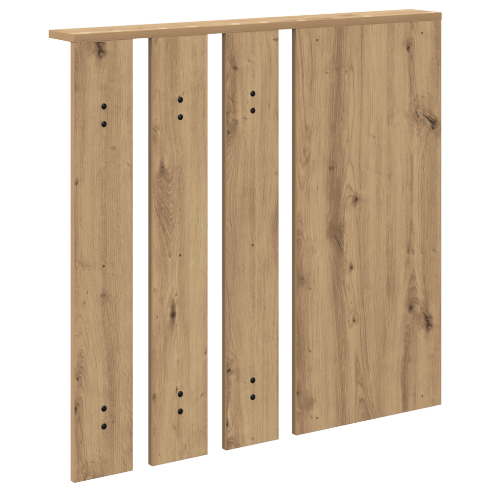 Produktbild för Väggmonterad Klädhängare med hylla artisan ek 84 x 10 x 80 cm