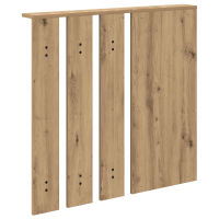 Produktbild för Väggmonterad Klädhängare med hylla artisan ek 84 x 10 x 80 cm