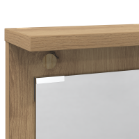 Produktbild för Väggmonterad Klädhängare med hylla artisan ek 84 x 10 x 80 cm