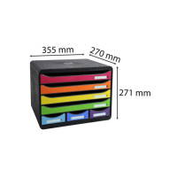 Produktbild för Blankettbox EXACOMPTA Harlequin 7 lådor