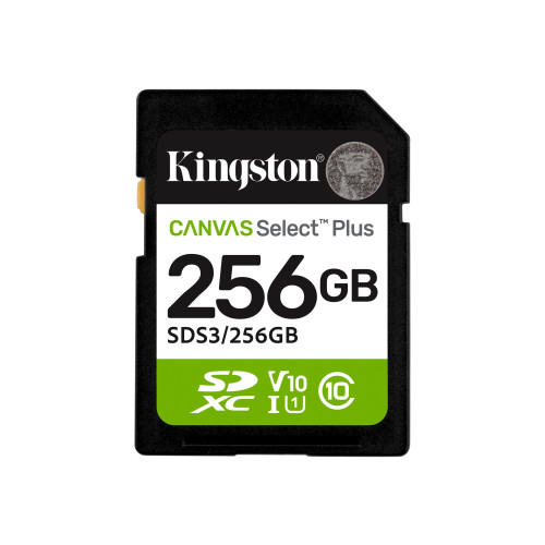 Kingston Kingston Canvas Select Plus - flash-minneskort - 256 GB - SDXC UHS-I
