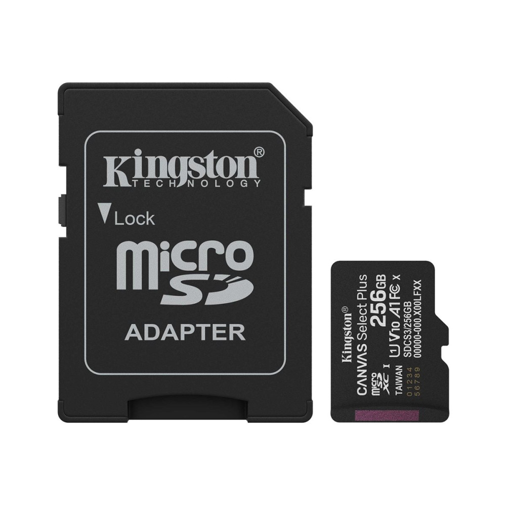 Produktbild för Kingston Canvas Select Plus - flash-minneskort - 256 GB - mikroSDXC UHS-I