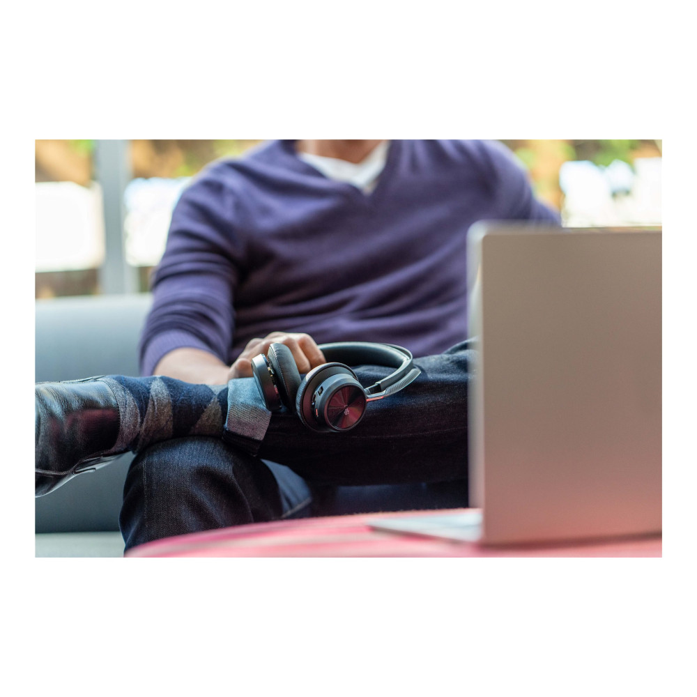 Produktbild för HP Poly Voyager Focus 2-M - headset - USB-C via Bluetooth-adapter