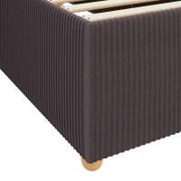 Produktbild för Sängram med madrass Mörkbrun 120 x 190 cm tyg