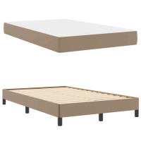 Produktbild för Sängram med madrass Cappuccino 120 x 200 cm tyg