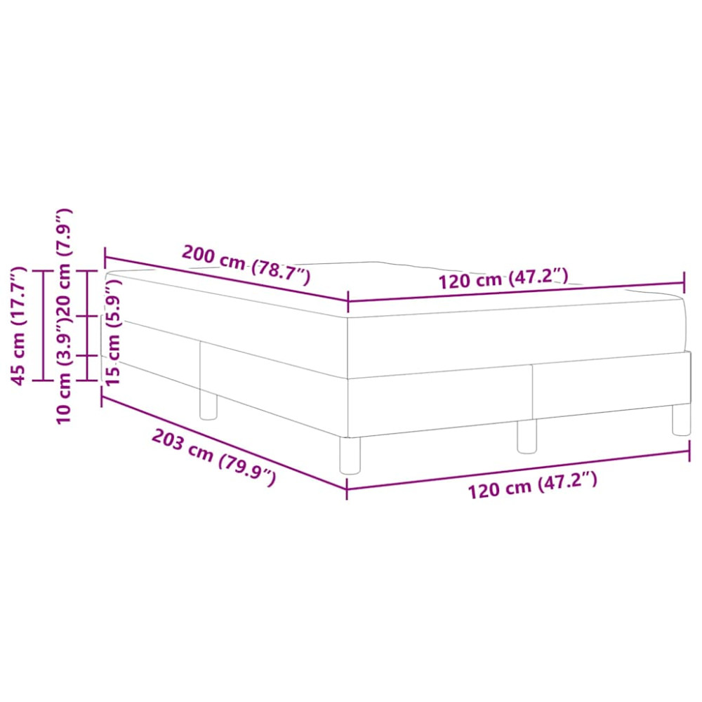 Produktbild för Bäddfjäder med madrass Mörkgrön 120 x 200 cm tyg