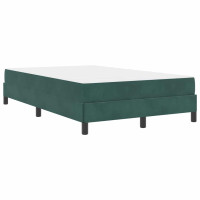 Produktbild för Bäddfjäder med madrass Mörkgrön 120 x 200 cm tyg