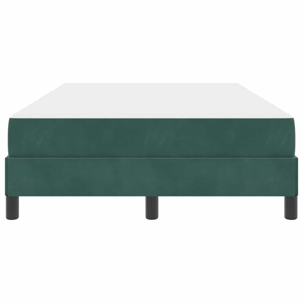 Produktbild för Bäddfjäder med madrass Mörkgrön 120 x 200 cm tyg