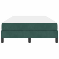 Produktbild för Bäddfjäder med madrass Mörkgrön 120 x 200 cm tyg
