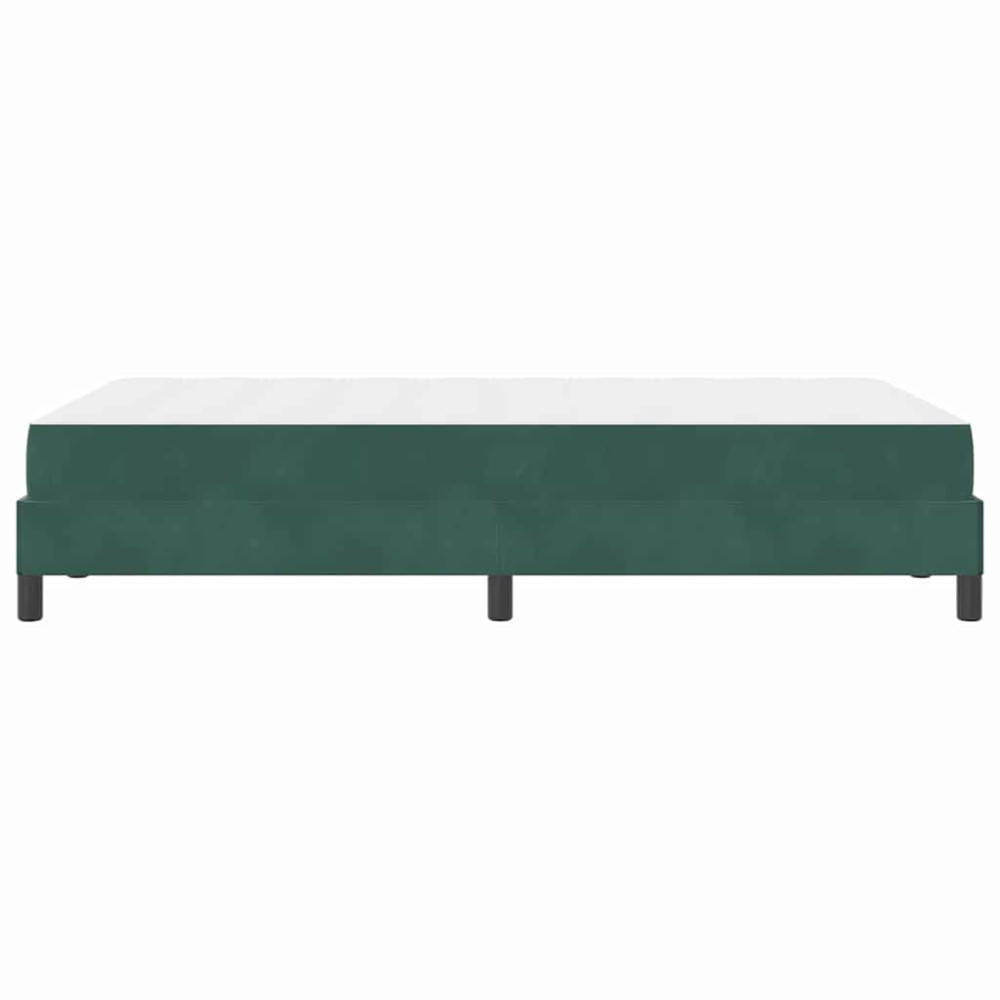 Produktbild för Bäddfjäder med madrass Mörkgrön 120 x 200 cm tyg