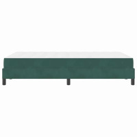 Produktbild för Bäddfjäder med madrass Mörkgrön 120 x 200 cm tyg