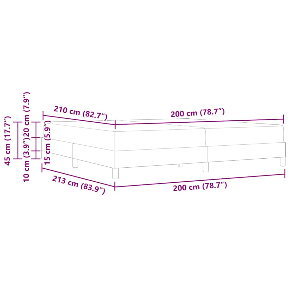 Produktbild för Bäddfjäder med madrass Mörkgrön 200 x 210 cm tyg