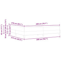 Produktbild för Bäddfjäder med madrass Mörkgrön 200 x 210 cm tyg