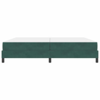Produktbild för Bäddfjäder med madrass Mörkgrön 200 x 210 cm tyg