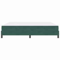 Produktbild för Bäddfjäder med madrass Mörkgrön 200 x 210 cm tyg