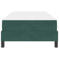 Produktbild för Bäddfjäder med madrass Mörkgrön 80 x 220 cm tyg