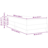 Produktbild för Bäddfjäder med madrass Rosa 80 x 220 cm tyg
