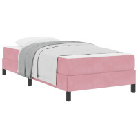 Produktbild för Bäddfjäder med madrass Rosa 80 x 220 cm tyg