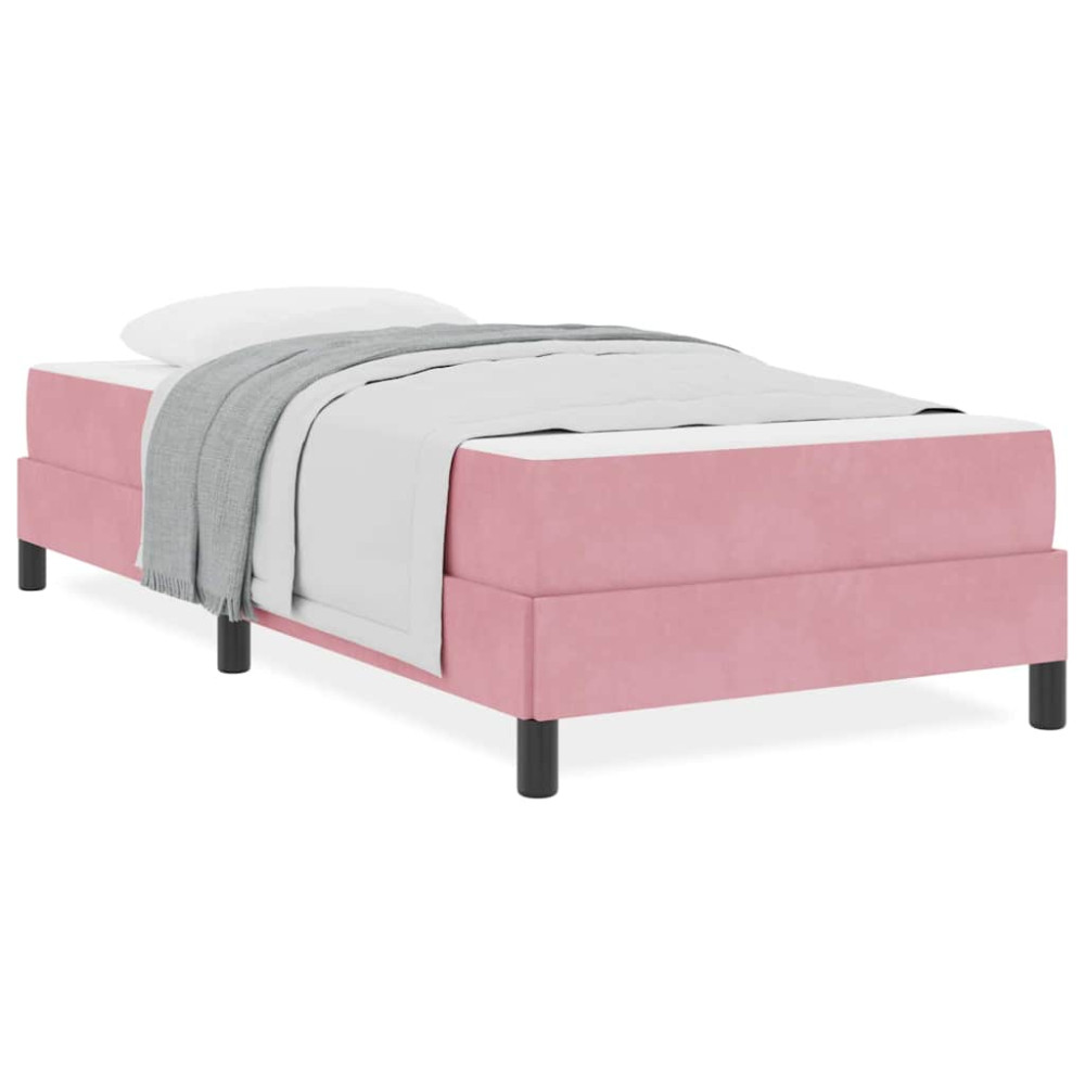 Produktbild för Bäddfjäder med madrass Rosa 80 x 220 cm tyg