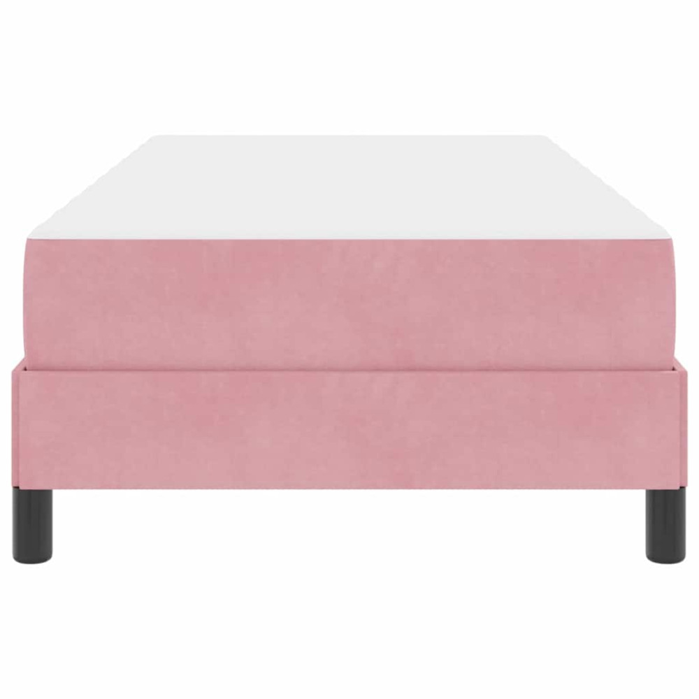 Produktbild för Bäddfjäder med madrass Rosa 80 x 220 cm tyg