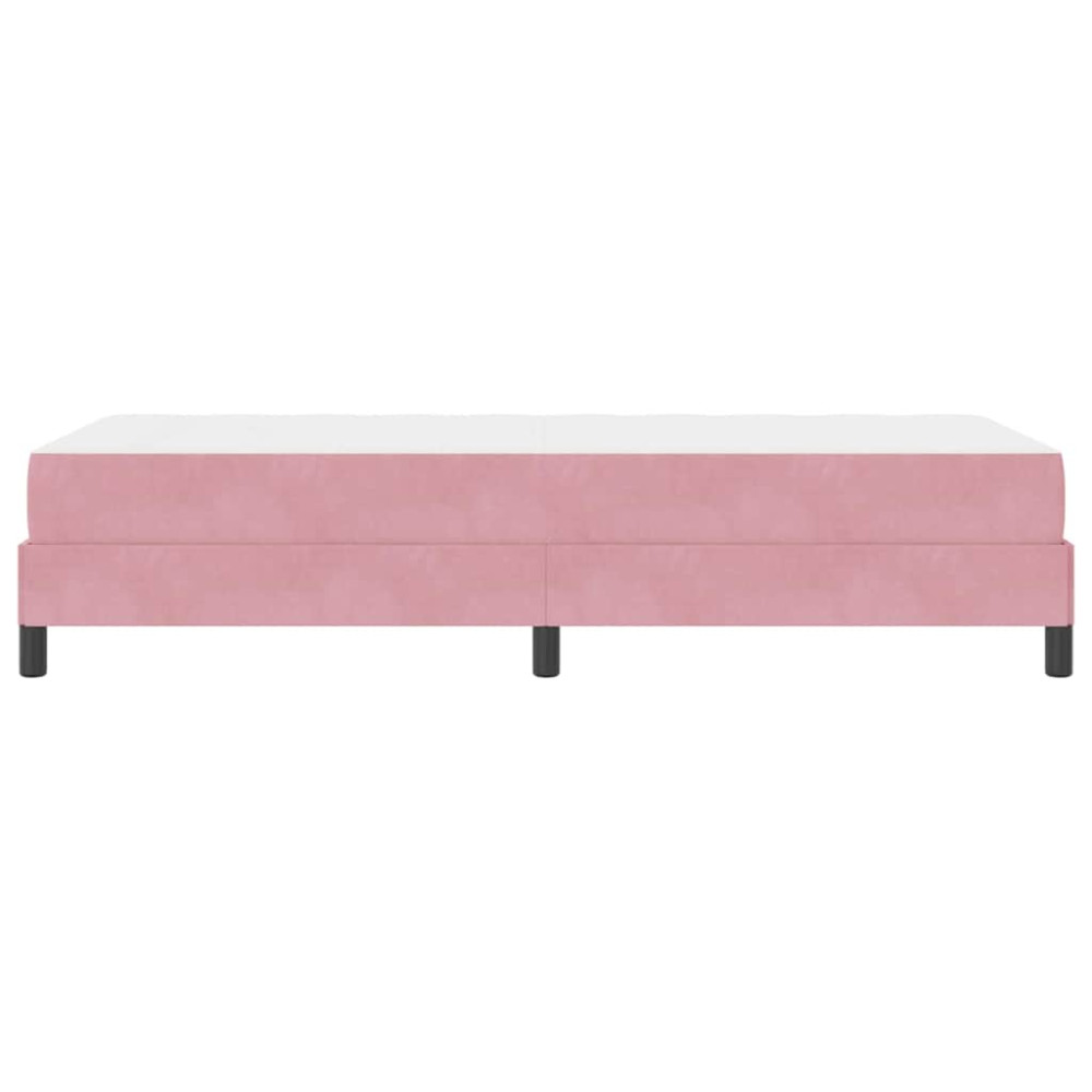 Produktbild för Bäddfjäder med madrass Rosa 80 x 220 cm tyg