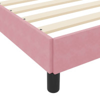 Produktbild för Bäddfjäder med madrass Rosa 80 x 220 cm tyg