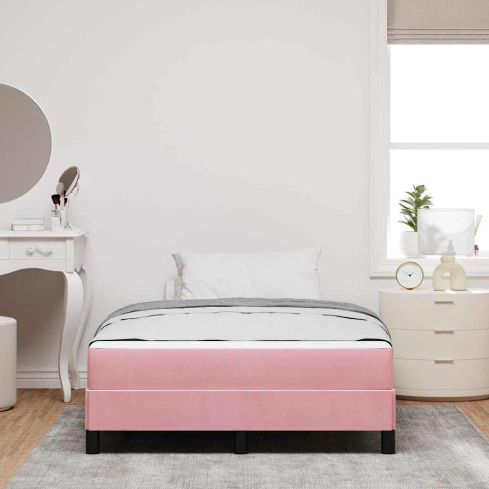 Produktbild för Bäddfjäder med madrass Rosa 120 x 220 cm tyg