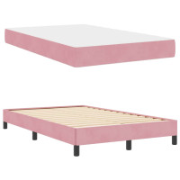 Produktbild för Bäddfjäder med madrass Rosa 120 x 220 cm tyg