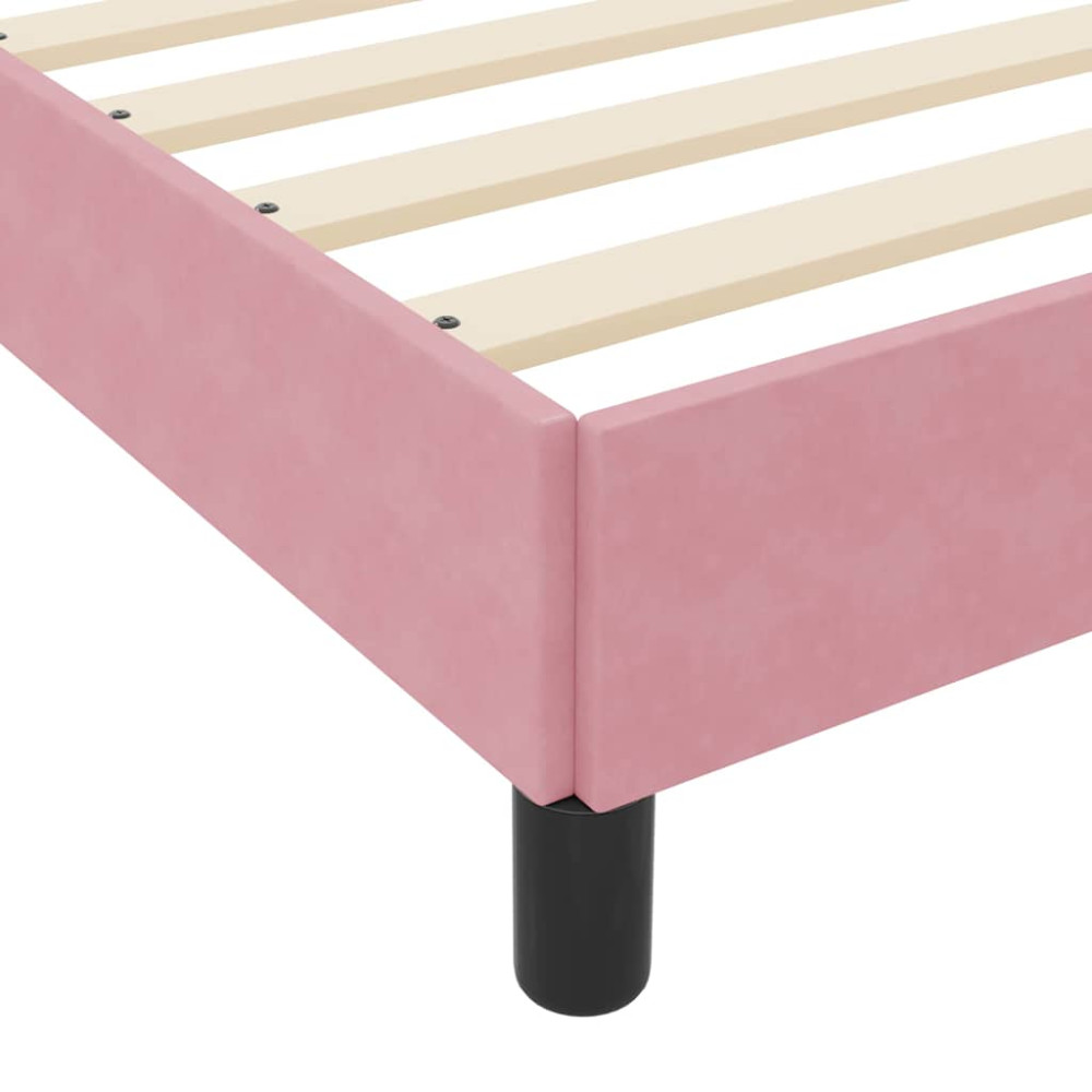 Produktbild för Bäddfjäder med madrass Rosa 120 x 220 cm tyg