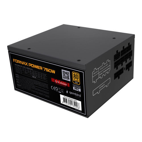 Gembird CCC-PSUGOLD-750W - nätaggregat - 750 watt - Nätaggregat / PSU