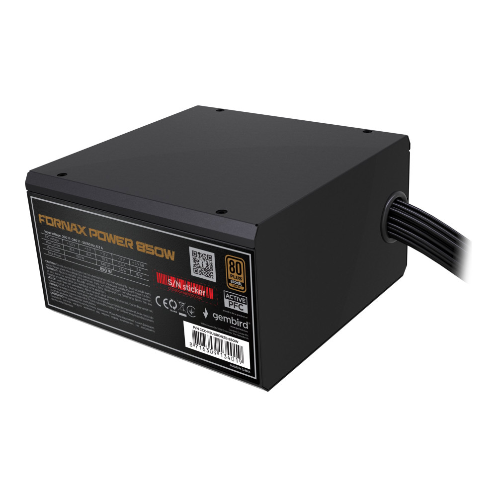 Produktbild för Gembird CCC-PSUBRONZE-850W - nätaggregat - 850 watt