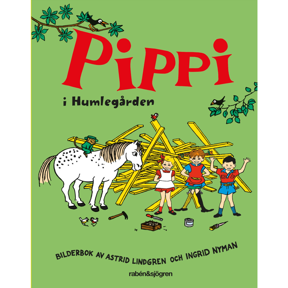 Produktbild för Pippi i Humlegården (inbunden)