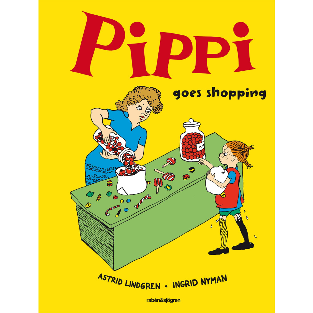 Produktbild för Pippi goes shopping (inbunden, eng)