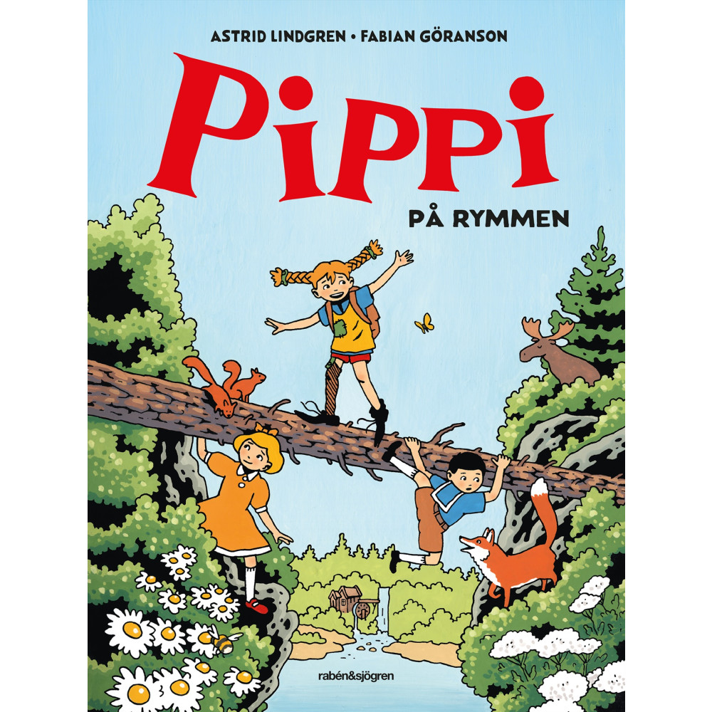 Produktbild för Pippi på rymmen (inbunden)