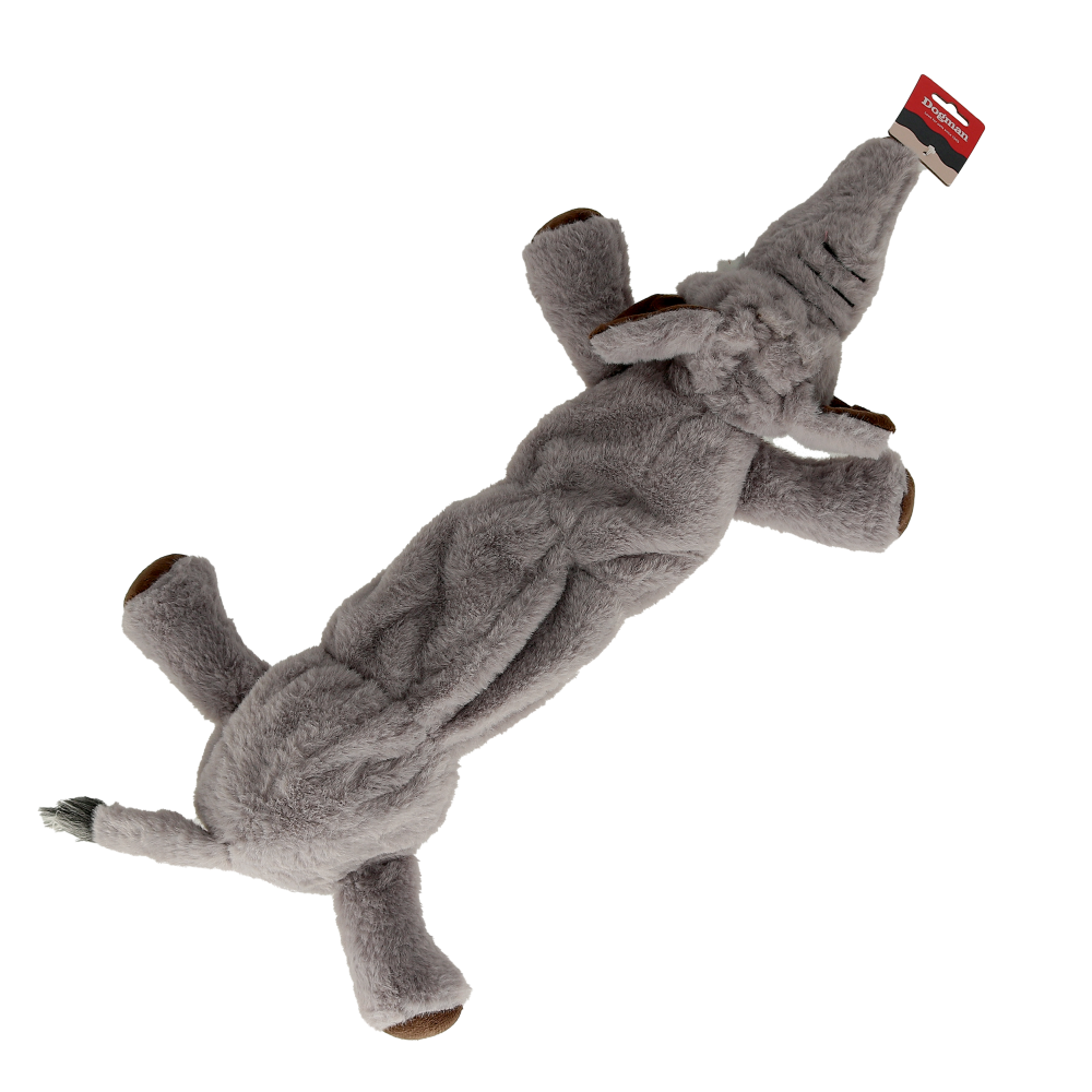 Produktbild för Hundleksak Elefant med prassel 67cm Grå