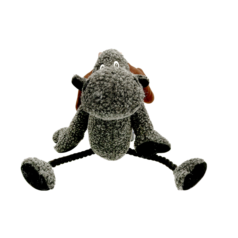 Produktbild för Hundleksak Älg med pip Grå 50cm