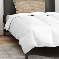Produktbild för Sommar Duvet med kudde 2 pcs Vit Dunfjäder