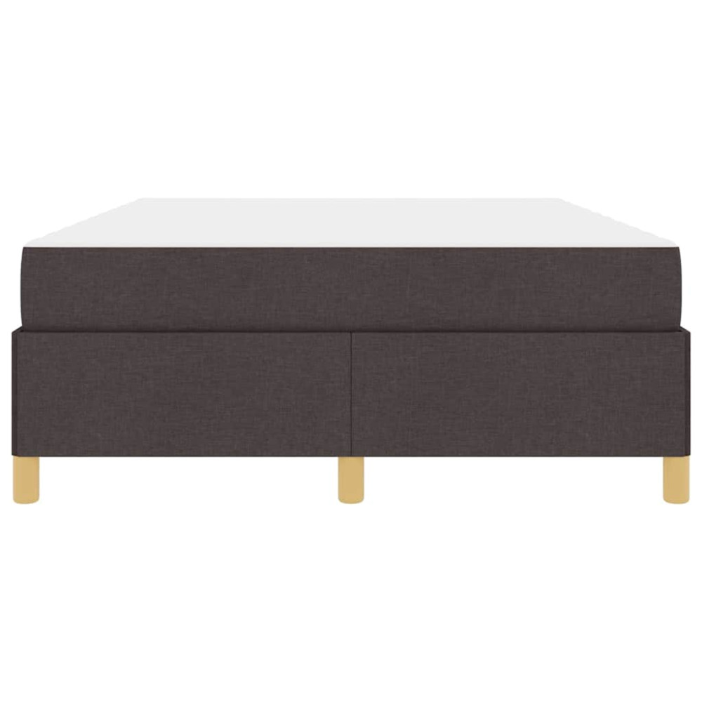 Produktbild för Sängram med madrass Mörkbrun 140 x 190 cm tyg