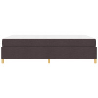 Produktbild för Sängram med madrass Mörkbrun 140 x 190 cm tyg