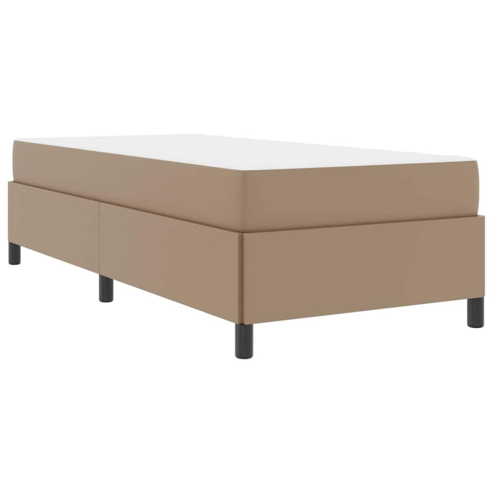 Produktbild för Sängram med madrass Cappuccino 90 x 200 cm tyg