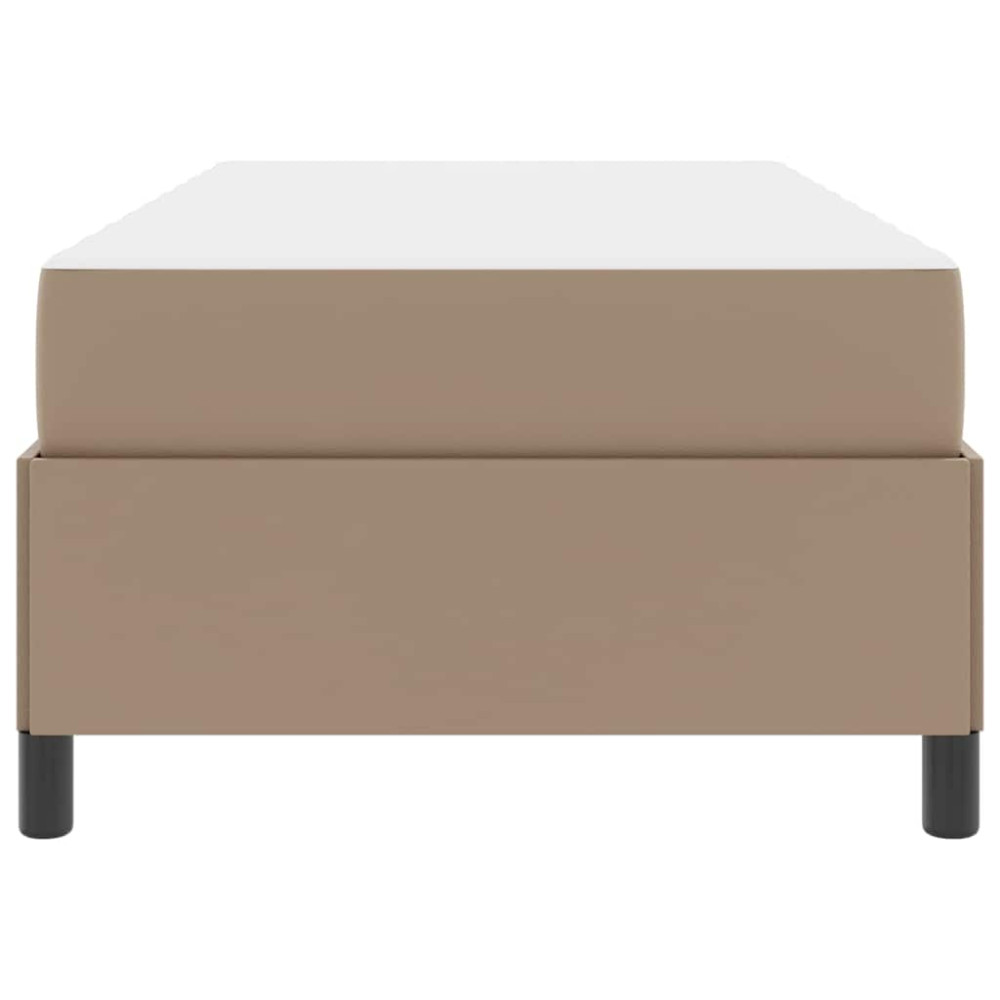 Produktbild för Sängram med madrass Cappuccino 90 x 200 cm tyg