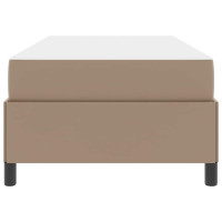 Produktbild för Sängram med madrass Cappuccino 90 x 200 cm tyg