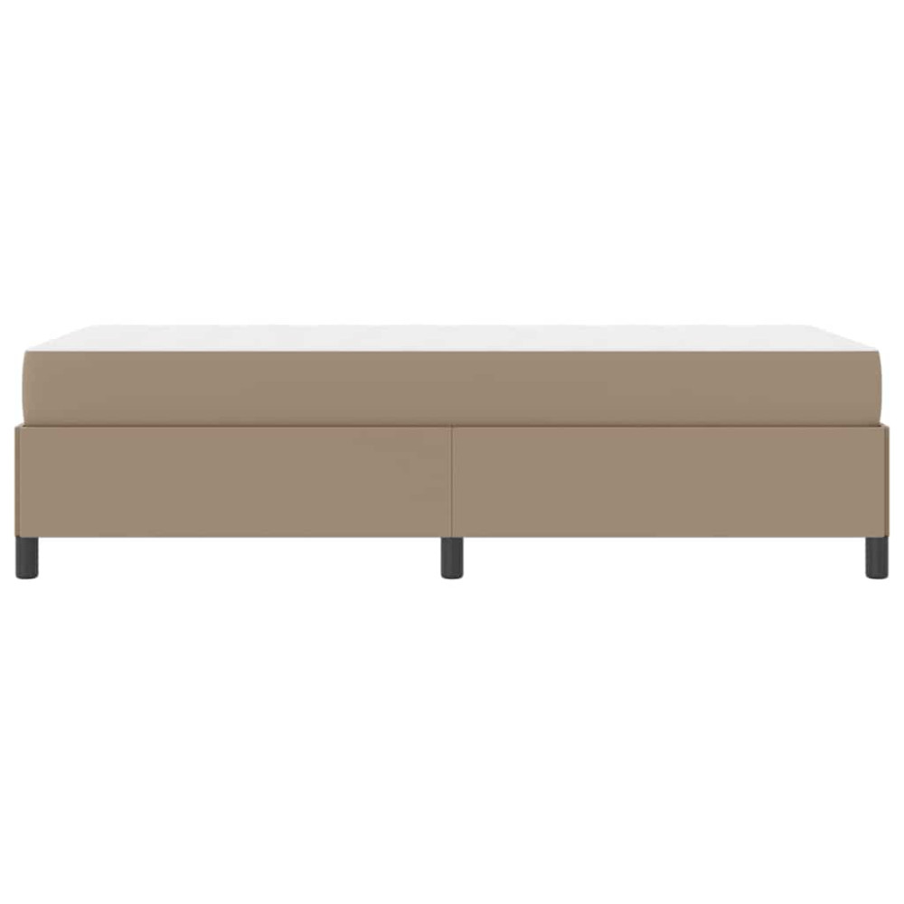 Produktbild för Sängram med madrass Cappuccino 90 x 200 cm tyg