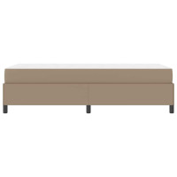 Produktbild för Sängram med madrass Cappuccino 90 x 200 cm tyg