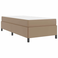 Produktbild för Sängram med madrass Cappuccino 90 x 200 cm tyg