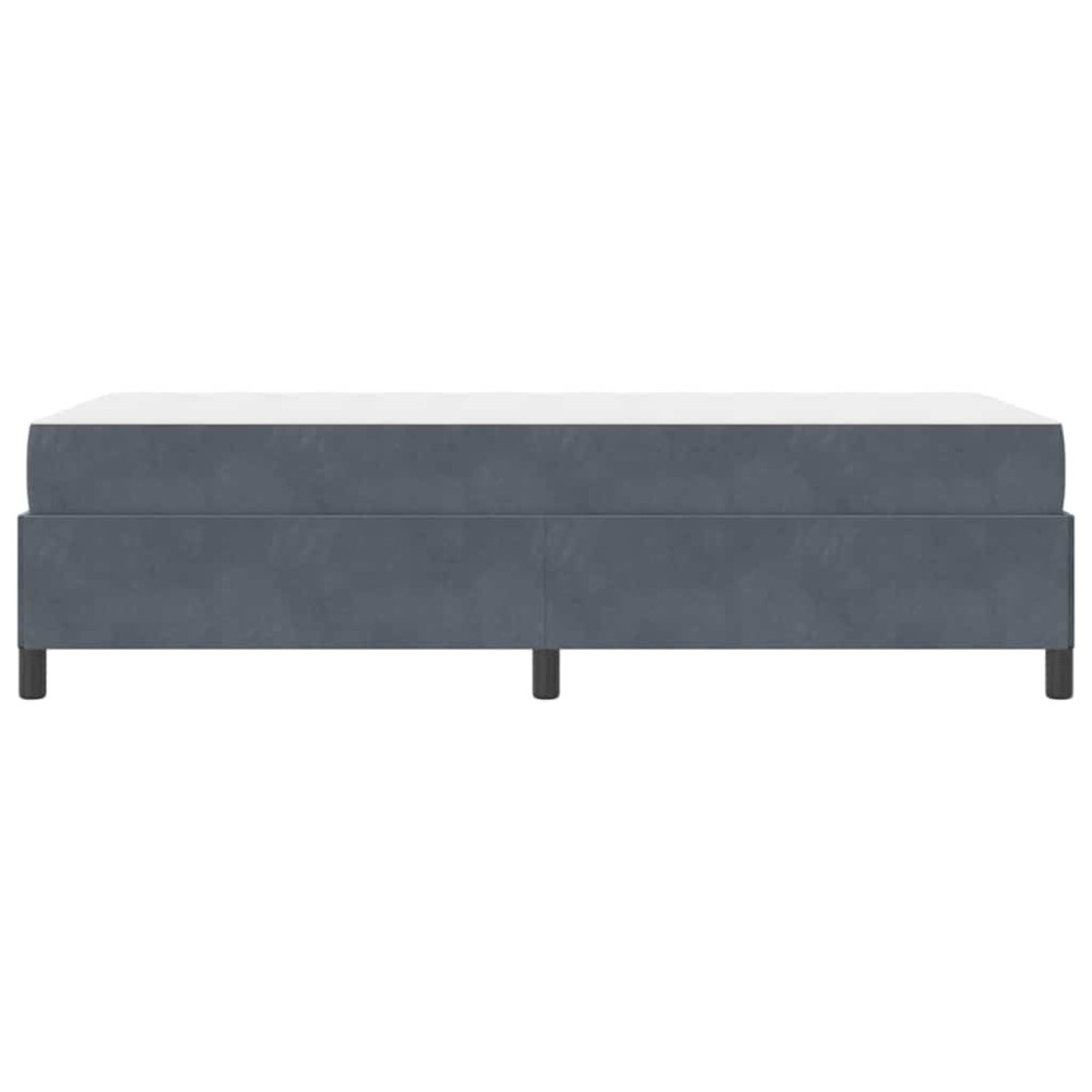 Produktbild för Sängram med madrass Mörkgrå 80 x 200 cm tyg